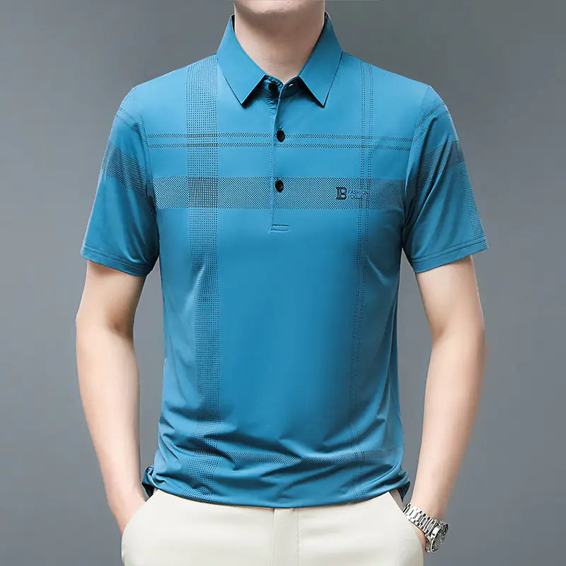 Price: $48CAD.  2023 Men's Short Sleeve Polo Shirt for Business Casual