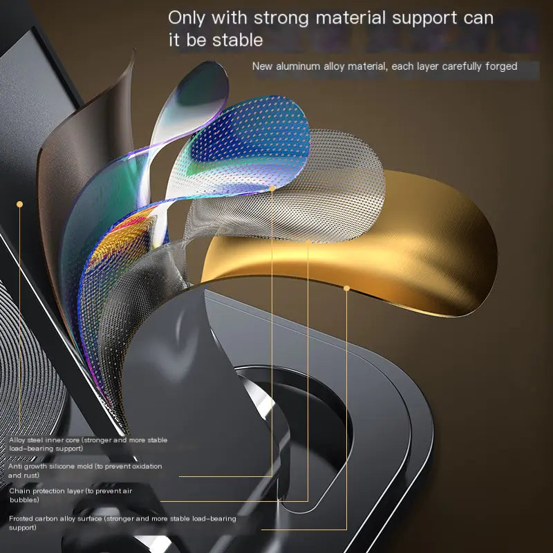 Metal Desktop Phone Stand - Rotatable & Portable Holder