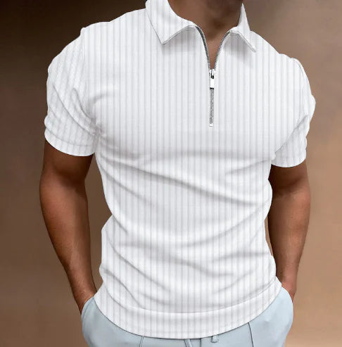 Price: $71CAD. Men's Striped Polo Shirt (Short Sleeve, One Piece)