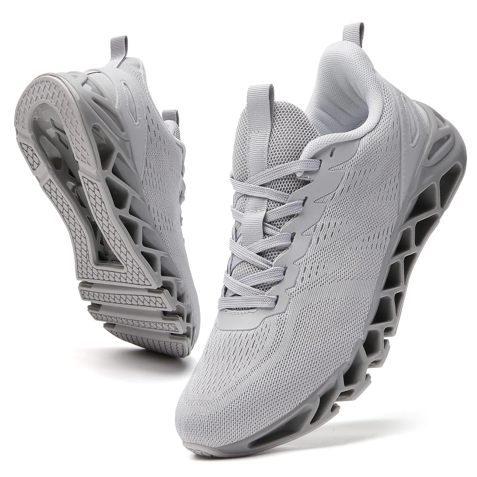 Price: $118 CAD. SKDOIUL Walking Sneakers for Men Sport Athletic Running Shoes Workout Runner Jogging Tennis Trainers Light Grey Size 9.5