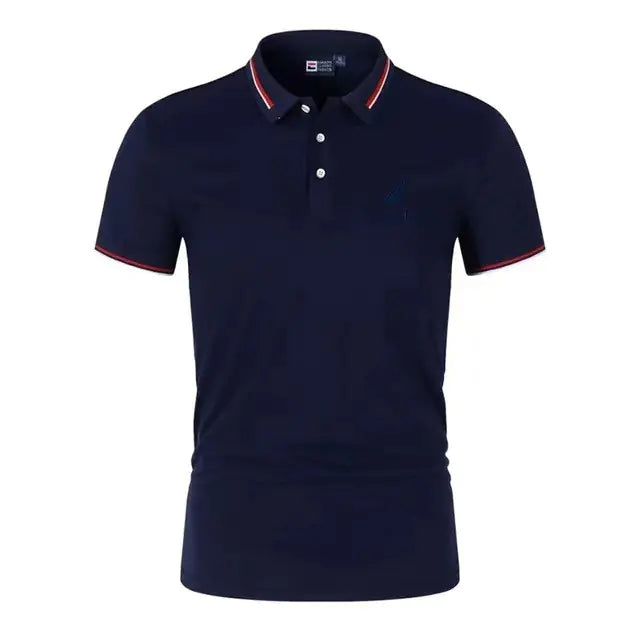 Price: $38CAD-$60CAD. Breathable Summer Business Casual Short Sleeve Polo Shirt