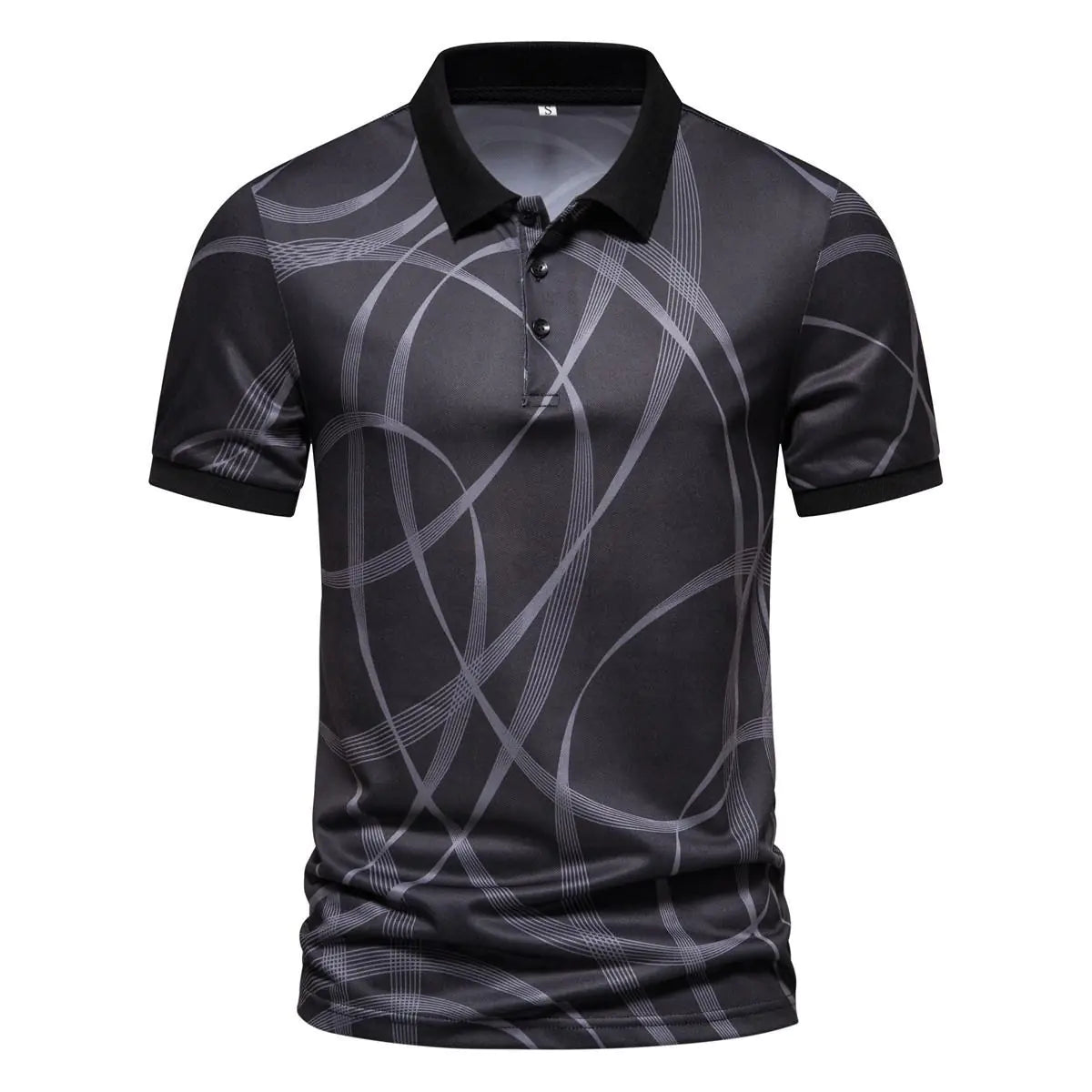 Price: $62CAD. Men's Striped Short Sleeve Polo Shirt - Casual Comfort