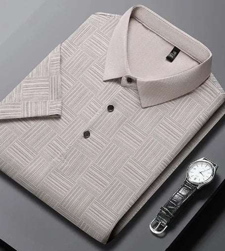 Price: $69.51CAD. Men's Textured Polo Shirt (Short Sleeve, One Piece)