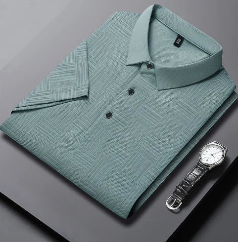 Price: $69.51CAD. Men's Textured Polo Shirt (Short Sleeve, One Piece)