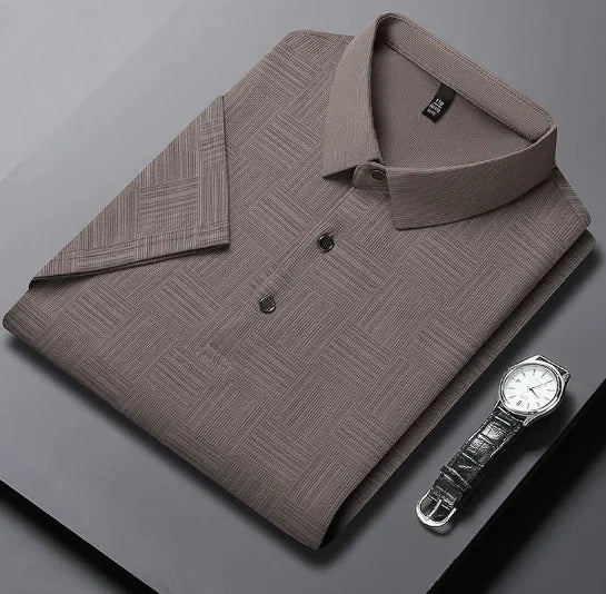 Price: $69.51CAD. Men's Textured Polo Shirt (Short Sleeve, One Piece)