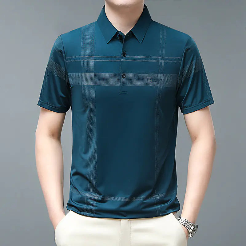 Price: $48CAD.  2023 Men's Short Sleeve Polo Shirt for Business Casual