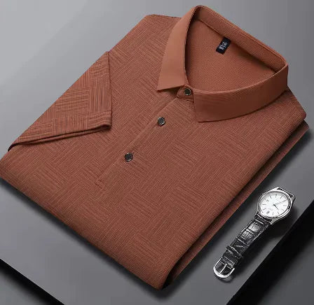 Price: $69.51CAD. Men's Textured Polo Shirt (Short Sleeve, One Piece)