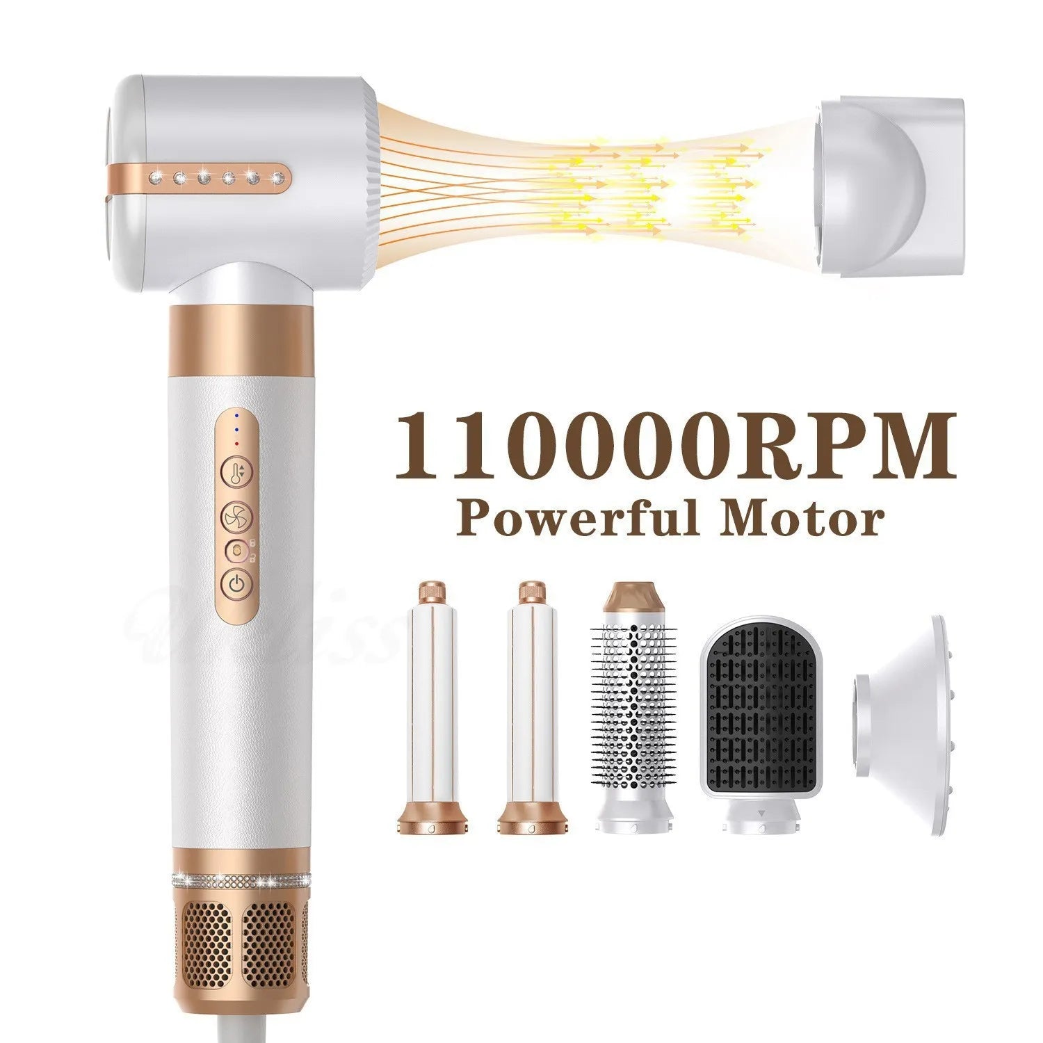 Price range: $137CAD-$150CAD. 7-in-1 High-Speed Hair Dryer & Straightening Comb