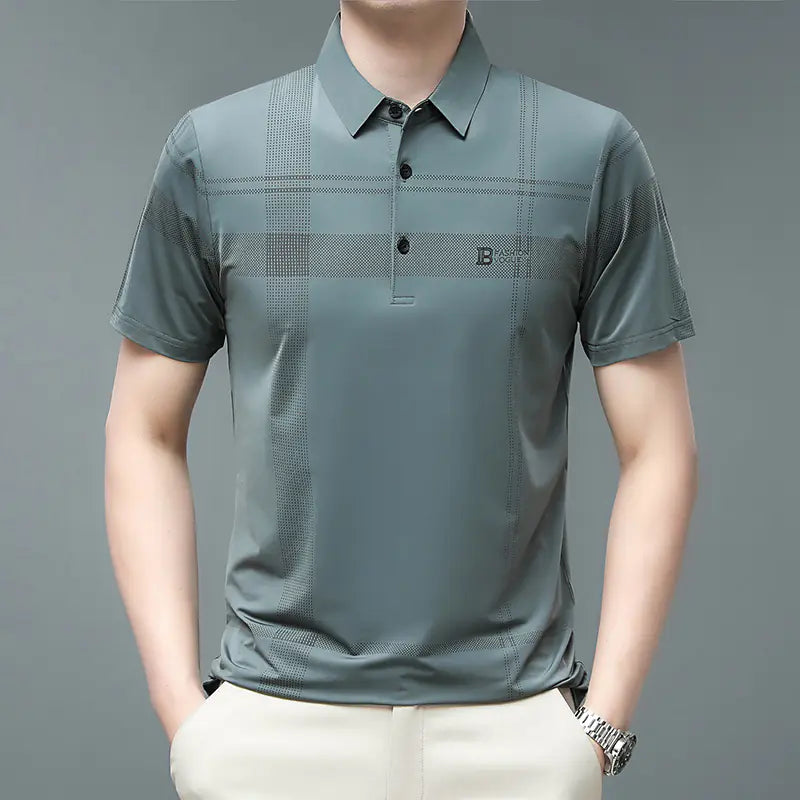 Price: $48CAD.  2023 Men's Short Sleeve Polo Shirt for Business Casual