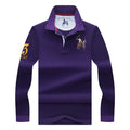 Price range: $89CAD-$103CAD. Men's Long Sleeve Cotton Polo Shirt for Business Casual