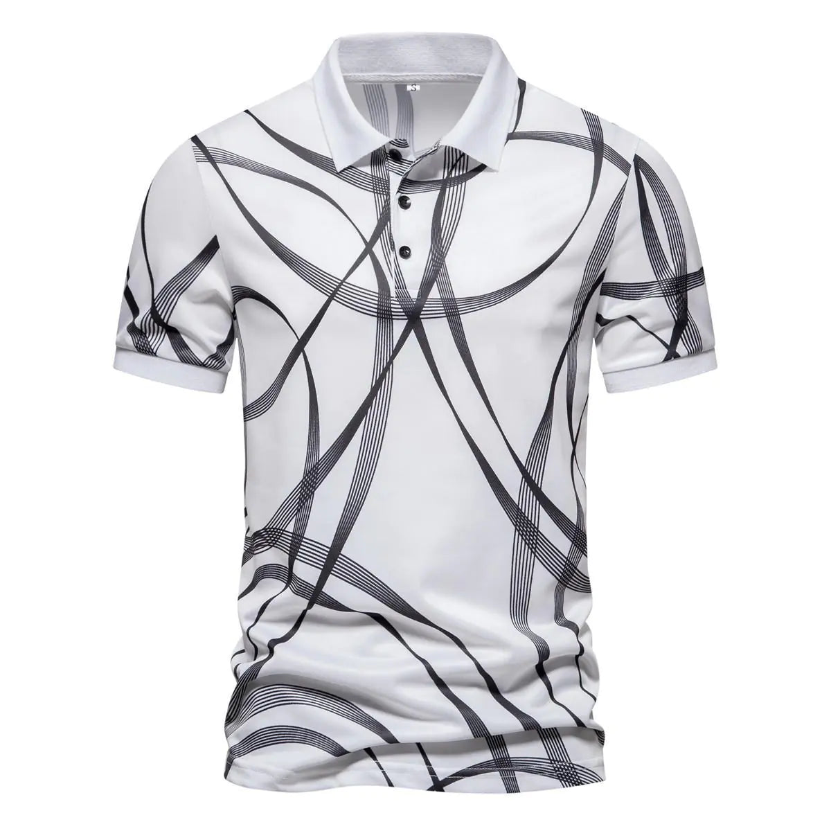 Price: $62CAD. Men's Striped Short Sleeve Polo Shirt - Casual Comfort