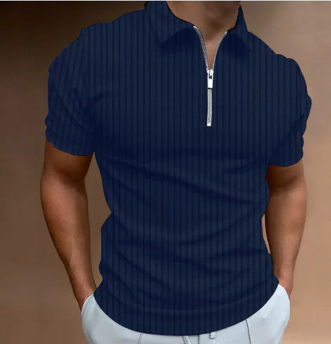 Price: $71CAD. Men's Striped Polo Shirt (Short Sleeve, One Piece)