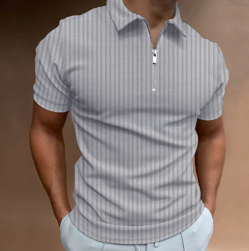 Price: $71CAD. Men's Striped Polo Shirt (Short Sleeve, One Piece)