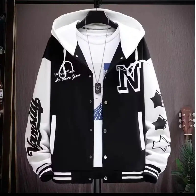 Price: $68.50CAD . Men's Varsity Jacket with Hood - NewSport Pantagonia