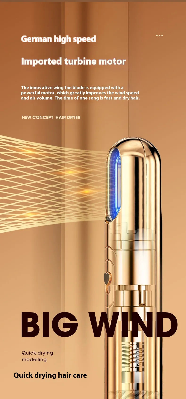 Price: $82CAD. Three-in-one Electric Hair Dryer Multi-functional Household