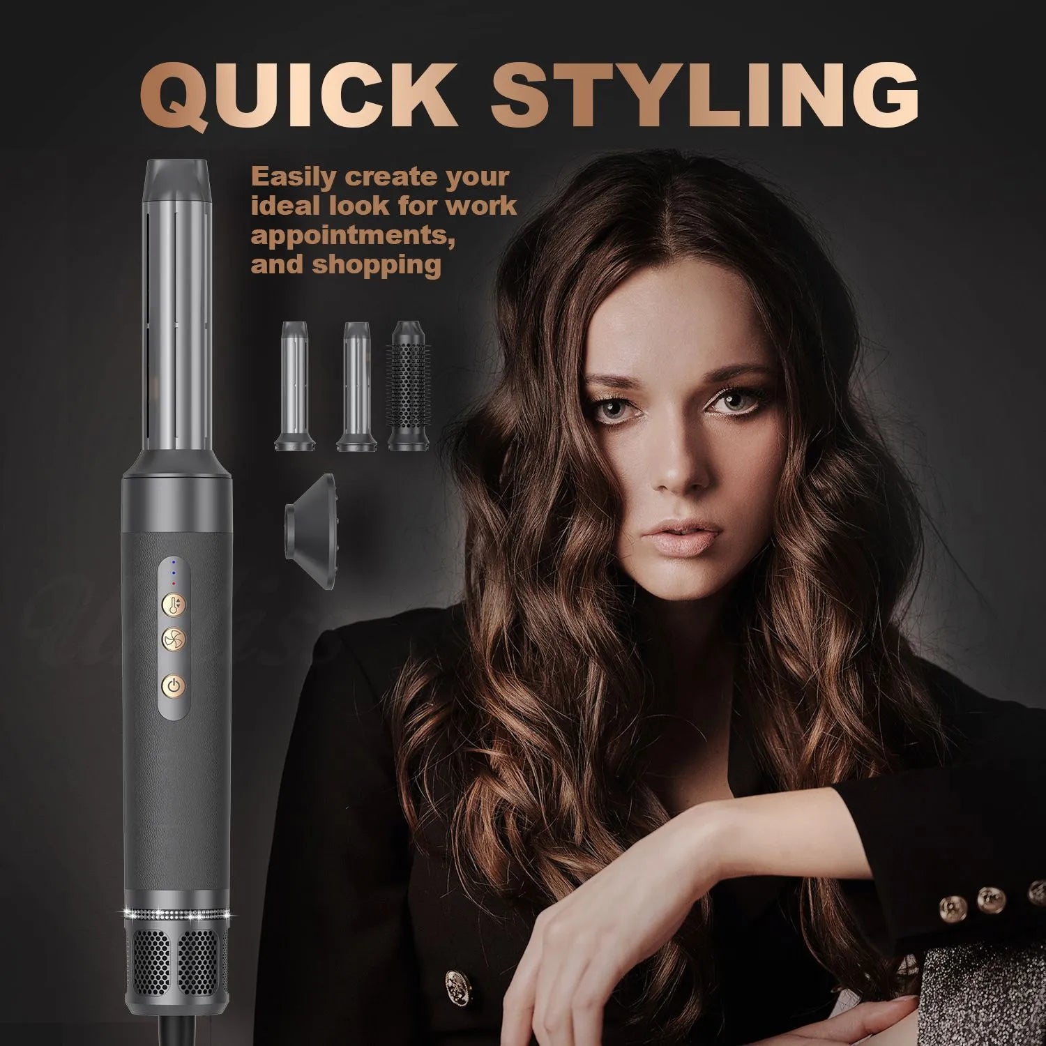 Price range: $137CAD-$150CAD. 7-in-1 High-Speed Hair Dryer & Straightening Comb