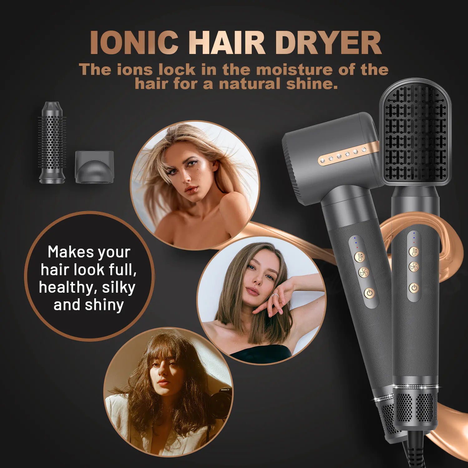 Price range: $110CAD-$124CAD. 7-in-1 Multifunction High-speed Hair Dryer Comb